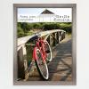 imageMCS Museum Poster Frame 18x24 Medium Oak Woodgrain Vertical ampamp Horizontal Wall Hanging Large Picture Frame for Photos Posters ampamp Art Prints 1PackPewter