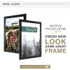 imageMCS Museum Poster Frame 18x24 Medium Oak Woodgrain Vertical ampamp Horizontal Wall Hanging Large Picture Frame for Photos Posters ampamp Art Prints 1PackOnyx Woodgrain
