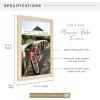 imageMCS Museum Poster Frame 18x24 Medium Oak Woodgrain Vertical ampamp Horizontal Wall Hanging Large Picture Frame for Photos Posters ampamp Art Prints 1PackNatural Woodgrain