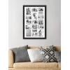 imageMCS Museum Poster Frame 18x24 Medium Oak Woodgrain Vertical ampamp Horizontal Wall Hanging Large Picture Frame for Photos Posters ampamp Art Prints 1PackOnyx Woodgrain
