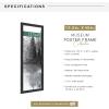 imageMCS Museum Poster Frame 18x24 Medium Oak Woodgrain Vertical ampamp Horizontal Wall Hanging Large Picture Frame for Photos Posters ampamp Art Prints 1PackOnyx Woodgrain