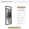 imageMCS Museum Poster Frame 18x24 Medium Oak Woodgrain Vertical ampamp Horizontal Wall Hanging Large Picture Frame for Photos Posters ampamp Art Prints 1PackEspresso Woodgrain