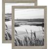 imageMCS Museum Poster Frame 18x24 Medium Oak Woodgrain Vertical ampamp Horizontal Wall Hanging Large Picture Frame for Photos Posters ampamp Art Prints 1PackBarnwood