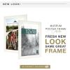 imageMCS Museum Poster Frame 18x24 Medium Oak Woodgrain Vertical ampamp Horizontal Wall Hanging Large Picture Frame for Photos Posters ampamp Art Prints 1PackWhite Woodgrain