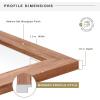 imageMCS Museum Poster Frame 18x24 Medium Oak Woodgrain Vertical ampamp Horizontal Wall Hanging Large Picture Frame for Photos Posters ampamp Art Prints 1PackMedium Oak Woodgrain