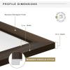 imageMCS Museum Poster Frame 18x24 Medium Oak Woodgrain Vertical ampamp Horizontal Wall Hanging Large Picture Frame for Photos Posters ampamp Art Prints 1PackEspresso Woodgrain
