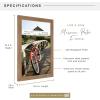 imageMCS Museum Poster Frame 18x24 Medium Oak Woodgrain Vertical ampamp Horizontal Wall Hanging Large Picture Frame for Photos Posters ampamp Art Prints 1PackMedium Oak Woodgrain