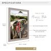 imageMCS Museum Poster Frame 18x24 Medium Oak Woodgrain Vertical ampamp Horizontal Wall Hanging Large Picture Frame for Photos Posters ampamp Art Prints 1PackBarnwood