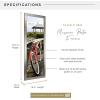 imageMCS Museum Poster Frame 18x24 Medium Oak Woodgrain Vertical ampamp Horizontal Wall Hanging Large Picture Frame for Photos Posters ampamp Art Prints 1PackPewter