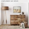 imageMCS Museum Poster Frame 18x24 Medium Oak Woodgrain Vertical ampamp Horizontal Wall Hanging Large Picture Frame for Photos Posters ampamp Art Prints 1PackPewter