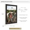 imageMCS Museum Poster Frame 18x24 Medium Oak Woodgrain Vertical ampamp Horizontal Wall Hanging Large Picture Frame for Photos Posters ampamp Art Prints 1PackEspresso Woodgrain