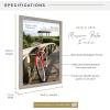 imageMCS Museum Poster Frame 18x24 Medium Oak Woodgrain Vertical ampamp Horizontal Wall Hanging Large Picture Frame for Photos Posters ampamp Art Prints 1PackBarnwood