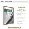 imageMCS Museum Poster Frame 18x24 Medium Oak Woodgrain Vertical ampamp Horizontal Wall Hanging Large Picture Frame for Photos Posters ampamp Art Prints 1PackMedium Oak Woodgrain