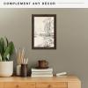 imageMCS Museum Poster Frame 18x24 Medium Oak Woodgrain Vertical ampamp Horizontal Wall Hanging Large Picture Frame for Photos Posters ampamp Art Prints 1PackEspresso Woodgrain