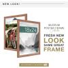 imageMCS Museum Poster Frame 18x24 Medium Oak Woodgrain Vertical ampamp Horizontal Wall Hanging Large Picture Frame for Photos Posters ampamp Art Prints 1PackMedium Oak Woodgrain