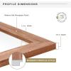 imageMCS Museum Poster Frame 18x24 Medium Oak Woodgrain Vertical ampamp Horizontal Wall Hanging Large Picture Frame for Photos Posters ampamp Art Prints 1PackMedium Oak Woodgrain