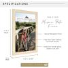 imageMCS Museum Poster Frame 18x24 Medium Oak Woodgrain Vertical ampamp Horizontal Wall Hanging Large Picture Frame for Photos Posters ampamp Art Prints 1PackNatural Woodgrain