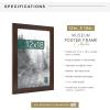 imageMCS Museum Poster Frame 18x24 Medium Oak Woodgrain Vertical ampamp Horizontal Wall Hanging Large Picture Frame for Photos Posters ampamp Art Prints 1PackEspresso Woodgrain