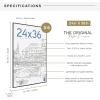 imageMCS Original Poster Frame 24x36 Black Lightweight Vertical ampamp Horizontal Wall Hanging Large Picture Frame for Posters Art Prints ampamp Gallery Wall 6PackBlack