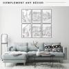 imageMCS Original Poster Frame 24x36 Black Lightweight Vertical ampamp Horizontal Wall Hanging Large Picture Frame for Posters Art Prints ampamp Gallery Wall 6PackBlack