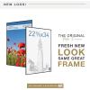 imageMCS Original Poster Frame 24x36 Black Lightweight Vertical ampamp Horizontal Wall Hanging Large Picture Frame for Posters Art Prints ampamp Gallery Wall 6PackBlack