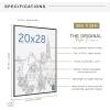 imageMCS Original Poster Frame 24x36 Black Lightweight Vertical ampamp Horizontal Wall Hanging Large Picture Frame for Posters Art Prints ampamp Gallery Wall 6PackBlack