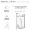 imageMCS Original Poster Frame 24x36 Black Lightweight Vertical ampamp Horizontal Wall Hanging Large Picture Frame for Posters Art Prints ampamp Gallery Wall 6PackBlack