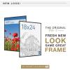 imageMCS Original Poster Frame 24x36 Black Lightweight Vertical ampamp Horizontal Wall Hanging Large Picture Frame for Posters Art Prints ampamp Gallery Wall 6PackBlack