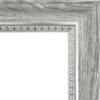 imageMCS OvertheDoor Mirror 12x48 Inch Glass White Wood Grain Finish with SilverTrim 17x53 Inch Overall SizeRustic Gray