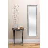 imageMCS OvertheDoor Mirror 12x48 Inch Glass White Wood Grain Finish with SilverTrim 17x53 Inch Overall SizeRustic Gray