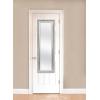 imageMCS OvertheDoor Mirror 12x48 Inch Glass White Wood Grain Finish with SilverTrim 17x53 Inch Overall SizeRustic Gray