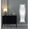 imageMCS OvertheDoor Mirror 12x48 Inch Glass White Wood Grain Finish with SilverTrim 17x53 Inch Overall SizeSilver