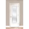 imageMCS OvertheDoor Mirror 12x48 Inch Glass White Wood Grain Finish with SilverTrim 17x53 Inch Overall SizeWhite