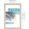 imageMCS Studio Gallery 11x17 Picture Frame Gray Woodgrain Rectangle Photo Frame for Photos Posters ampamp Art Prints 2Pack