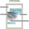 imageMCS Studio Gallery 11x17 Picture Frame Gray Woodgrain Rectangle Photo Frame for Photos Posters ampamp Art Prints 2Pack