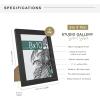 imageMCS Studio Gallery 8x10 Picture Frame Black Woodgrain Vertical ampamp Horizontal Wall Hanging ampamp Easel for Tabletop Display Rectangle Photo Frame for Photos Posters ampamp Art Prints 4Pack
