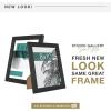 imageMCS Studio Gallery 8x10 Picture Frame Black Woodgrain Vertical ampamp Horizontal Wall Hanging ampamp Easel for Tabletop Display Rectangle Photo Frame for Photos Posters ampamp Art Prints 4Pack