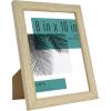 imageMCS Studio Gallery 8x10 Picture Frame Natural Woodgrain Vertical ampamp Horizontal Wall Hanging ampamp Easel for Tabletop Display Rectangle Photo Frame for Photos Posters ampamp Art Prints 4Pack