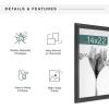 imageMCS Studio Gallery Classic 14x22 Poster Frame Black Woodgrain Vertical ampamp Horizontal Wall Hanging Large Picture Frame for Photos Posters ampamp Art Prints 1Pack
