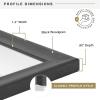 imageMCS Studio Gallery Classic 14x22 Poster Frame Black Woodgrain Vertical ampamp Horizontal Wall Hanging Large Picture Frame for Photos Posters ampamp Art Prints 1Pack