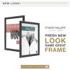 imageMCS Studio Gallery Classic 14x22 Poster Frame Black Woodgrain Vertical ampamp Horizontal Wall Hanging Large Picture Frame for Photos Posters ampamp Art Prints 1Pack