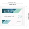 imageMCS Studio Gallery Document Frame Set Certificate Frames Fit 85 x 11 Diplomas Documents ampamp Certificates White Woodgrain 4Pack
