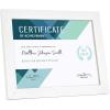 imageMCS Studio Gallery Document Frame Set Certificate Frames Fit 85 x 11 Diplomas Documents ampamp Certificates White Woodgrain 4Pack