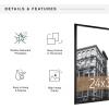 imageMCS Trendsetter 16x24 Poster Frame Black HighGloss Vertical ampamp Horizontal Wall Hanging Large Picture Frame for Photos Posters ampamp Art Prints 1Pack24 x 30 in