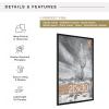 imageMCS Trendsetter 16x24 Poster Frame Black HighGloss Vertical ampamp Horizontal Wall Hanging Large Picture Frame for Photos Posters ampamp Art Prints 1PackEverline  20x30