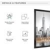imageMCS Trendsetter 16x24 Poster Frame Black HighGloss Vertical ampamp Horizontal Wall Hanging Large Picture Frame for Photos Posters ampamp Art Prints 1Pack14 x 22 in