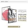 imageMCS Trendsetter 16x24 Poster Frame Black HighGloss Vertical ampamp Horizontal Wall Hanging Large Picture Frame for Photos Posters ampamp Art Prints 1Pack22 x 28 in