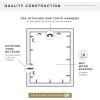 imageMCS Trendsetter 16x24 Poster Frame Black HighGloss Vertical ampamp Horizontal Wall Hanging Large Picture Frame for Photos Posters ampamp Art Prints 1PackEverline  22x28 matted to 26x32