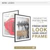imageMCS Trendsetter 16x24 Poster Frame Black HighGloss Vertical ampamp Horizontal Wall Hanging Large Picture Frame for Photos Posters ampamp Art Prints 1PackTrendsetter  20x28 matted to 24x32
