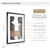 imageMCS Trendsetter 16x24 Poster Frame Black HighGloss Vertical ampamp Horizontal Wall Hanging Large Picture Frame for Photos Posters ampamp Art Prints 1PackTrendsetter  12x18 matted to 16x22